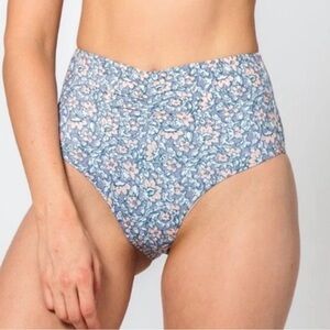 Cleobella Billie High Waist Bikini Bottom in Paloma print size S